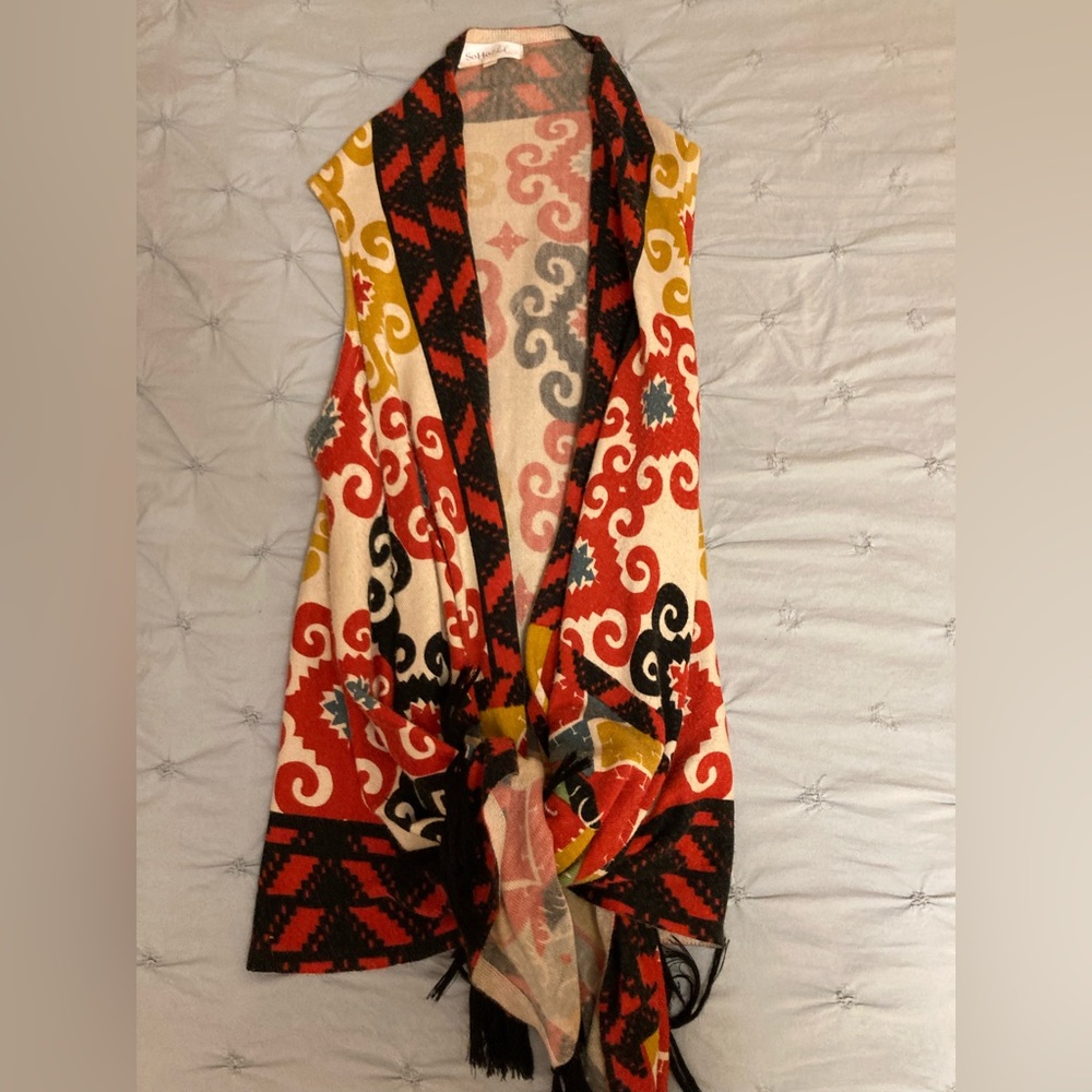 Soho chick long fringe vest